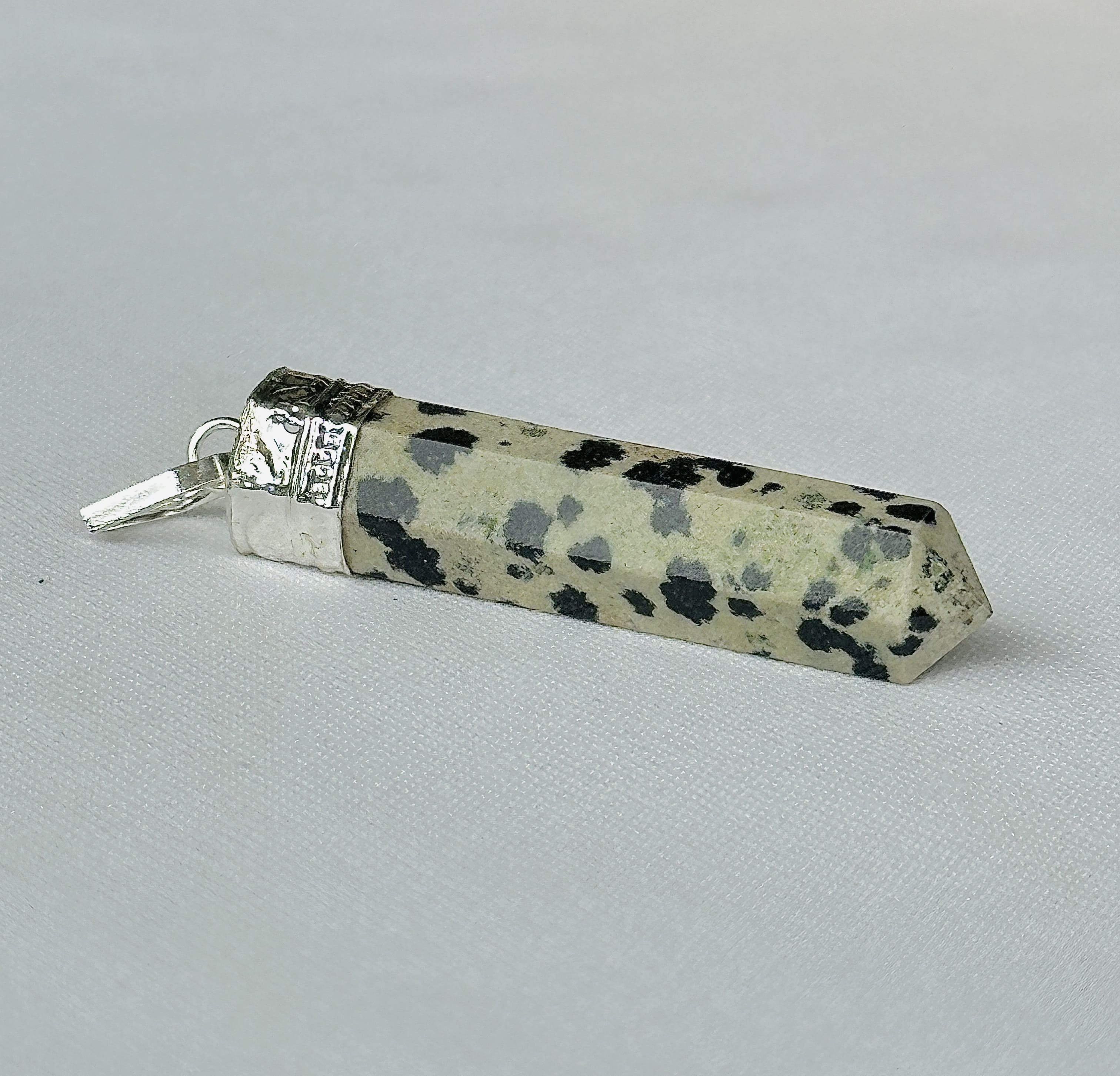 Dalmatian Jasper Pencil Pendant